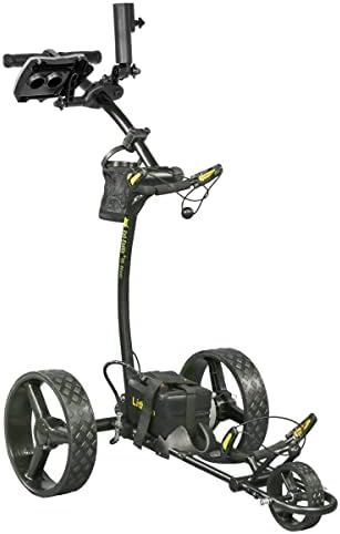 BATCADDY Golf Accessories X4R Lithium Battery Powered Golf Push Cart with Remote, Dual Motor Electric Golf Cart, 9-Speeds and Reverse, Cruise Control, Anti-Tip Wheel, and Downhill Control