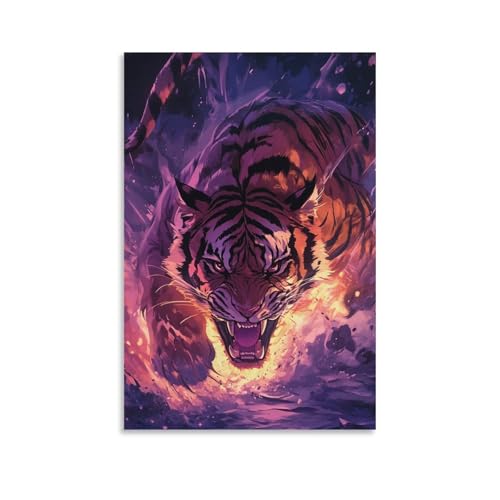 Lienzo de tigre 50x75cm para renovar la decoracion de tu habitacion sin gastar de mas