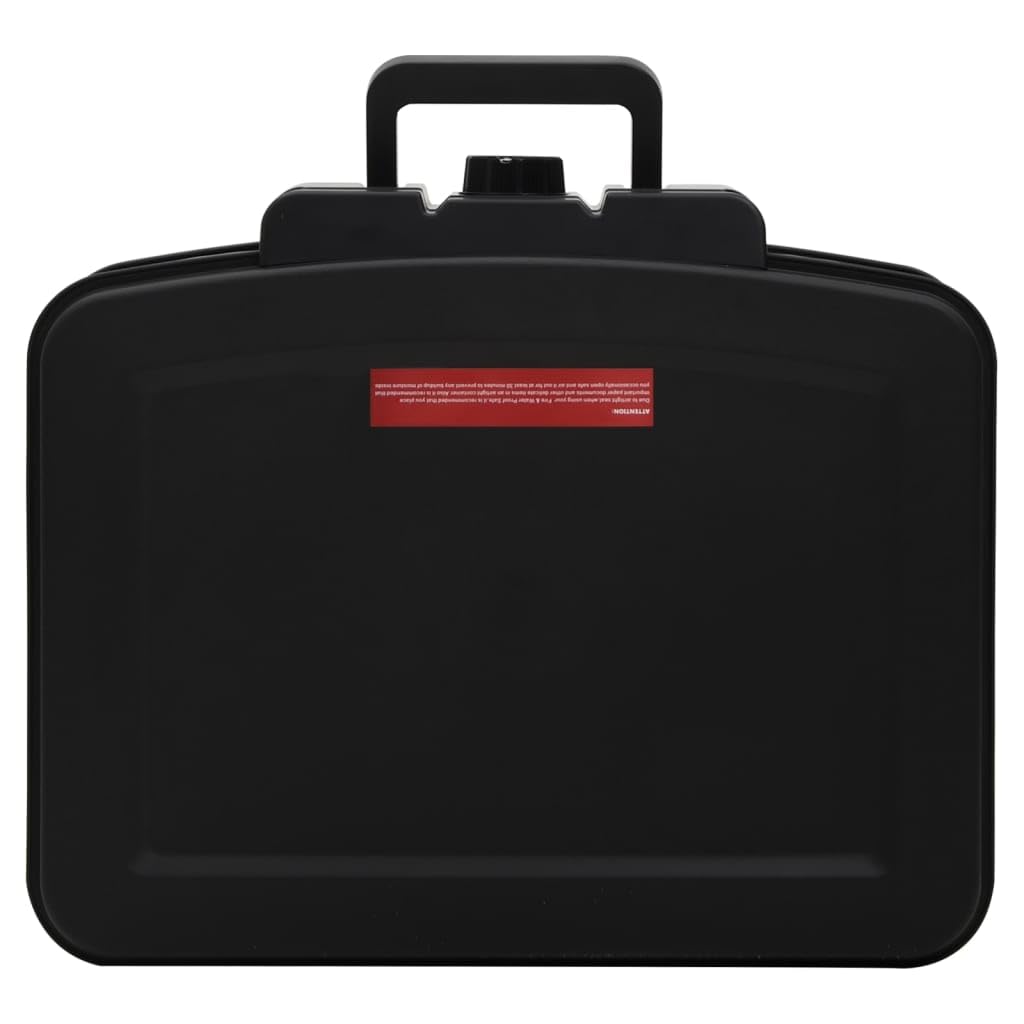 Cassaforte di sicurezza domestica e aziendale, 44 x 37 x 16,5 cm, colore: nero