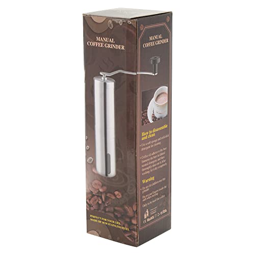 Mimo Style Moedor de Café Manual de Aço Inoxidável 21cm, Totalmente Ajustável Para Definir Aspereza