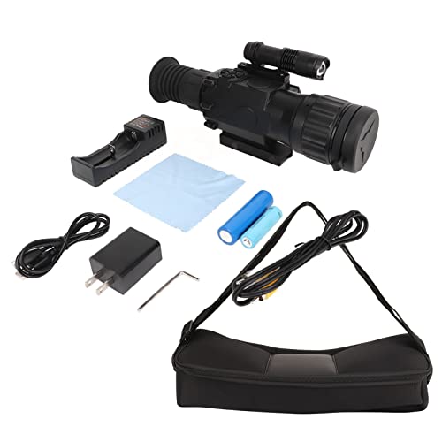 Monocular de Visão Noturna, óculos de Zoom Digital 4X, Binóculos de Ajuste Manual de Longa Distância