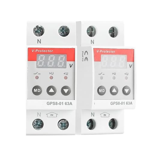 Protector de sobrevoltaje GPS8 63A para la seguridad de electrodomésticos en el hogar 3