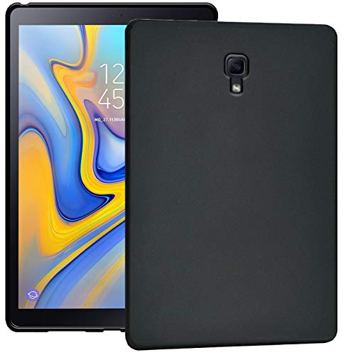 Verco Funda para Samsung Galaxy Tab A 10.5 2018, Tapa Trasera de TPU Flexible Carcasa Silicón Case [T590/T595], Negro