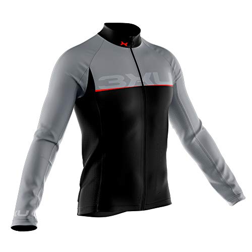 CAMISA 3XU TITANIUM VERMELHO MANGA LONGA REFACTOR