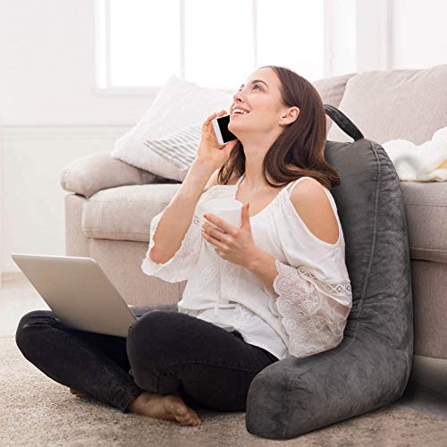 mittaGonG Reading Pillow for Sitting in Bed Adult, Bed Rest Sitting Pillow with Arms, Removable...