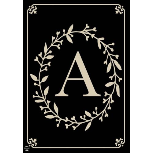 Briarwood Lane Everyday Double Sided House Flag 40x28 For Outdoor Classic Monogram Letter a Double-Sided House Flag