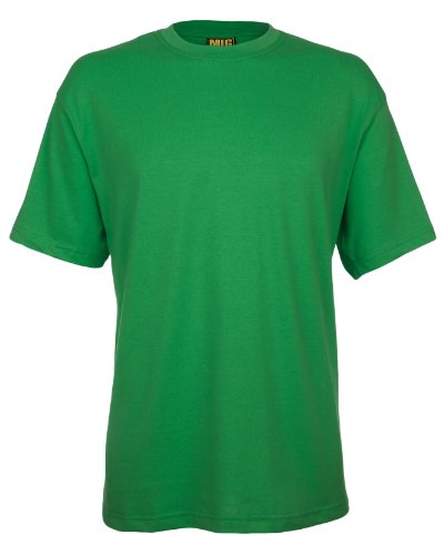 Image of Mens Breathable Premium T Shirts Sizes XS to 4XL by MIG - Work Casual Sports Leisure (4XL / XXXXL, Kelly Green)