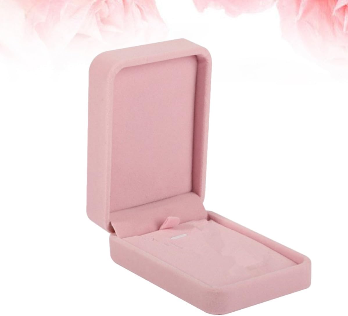Pink Lint Pendant Box 2pcs Necklace Display Organizer for Jewelry image 3