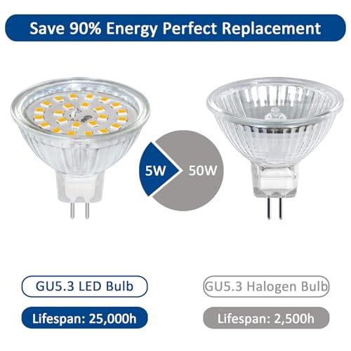 MR16 LED Akynite Leuchtmittel GU5.3 12V 5W Warmweiß 3000K 120°