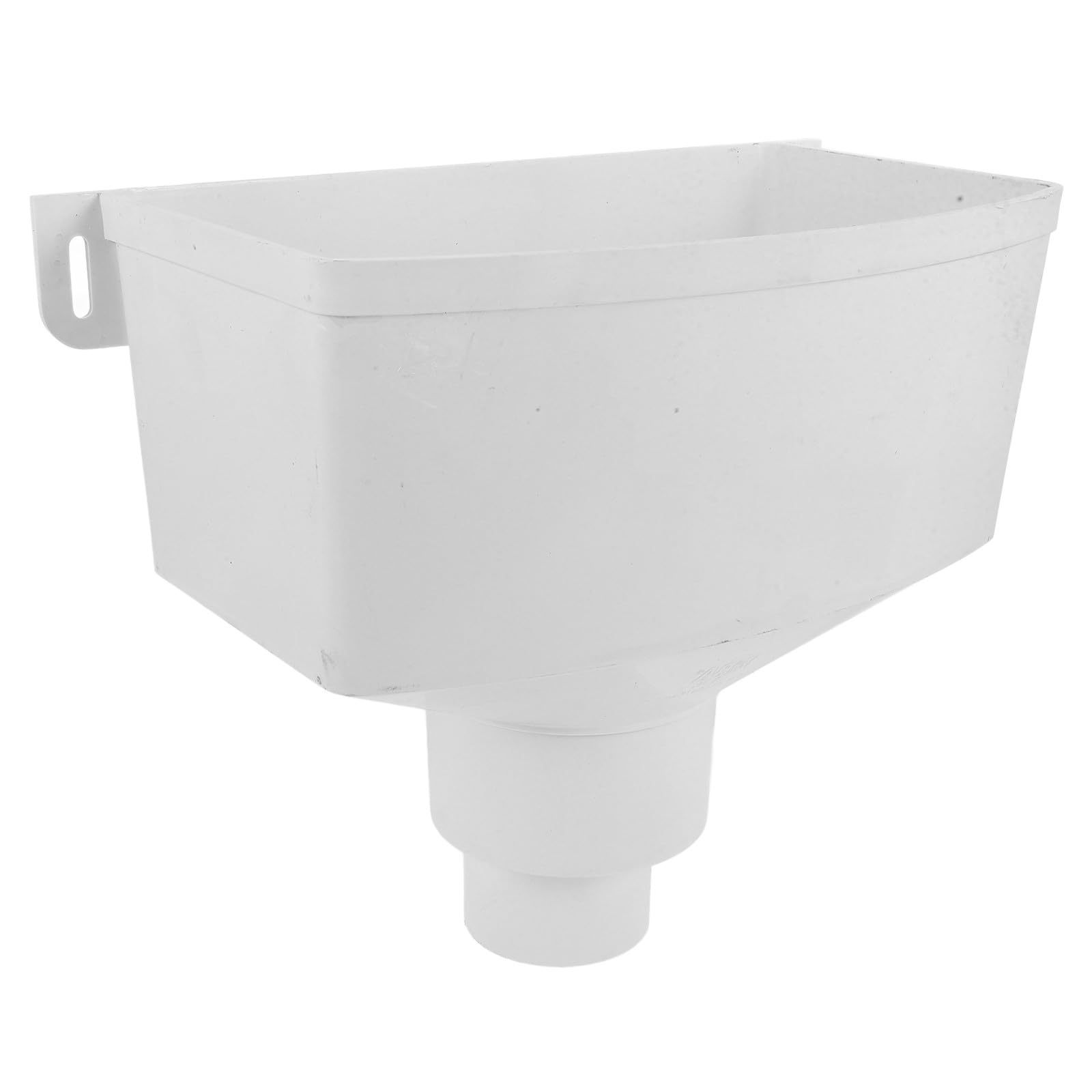Luxshiny Adaptador para Drenaje de Agua Lluvia de Pvc Blanco de Canalón Bajante Accesorio Fácil de Usar y Almacenar para Instalación en Canaletas y Bajantes