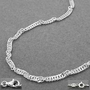 Gallay Gallay Damen Kette Singapur, Silber 925 Gallay Gallay Damen Kette Singapur, Silber 925