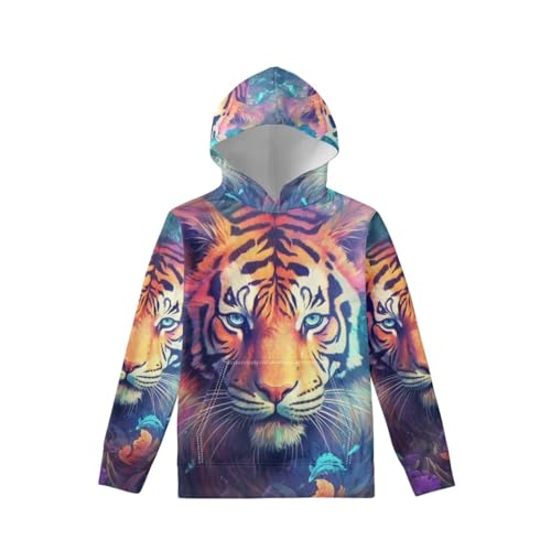 Cool Animal Hoodies for Boys Long Sleeve Casual Graphic Tops with