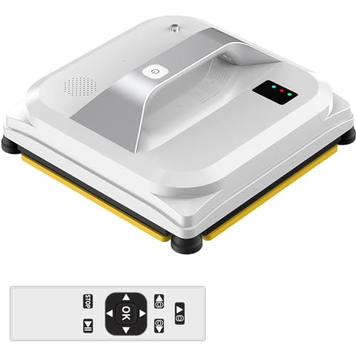 RayGenius Robot Lavavetri con Spruzzo d'Acqua Automatico, Aspirapolvere per Finestre con App/Telecomando, Robot Lavavetri per Finestre/Piastrelle/Porta