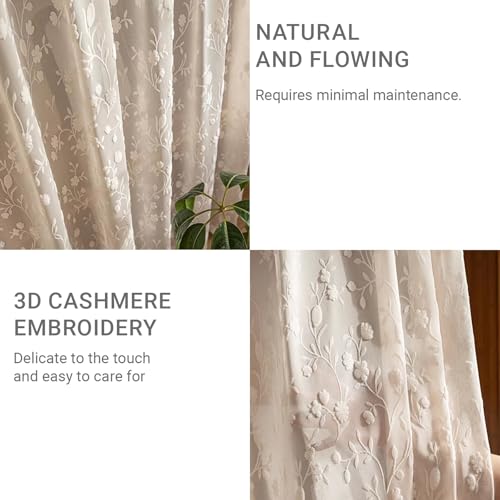 Rideau de porte magnétique occultant sans perçage W70xH160cm beige