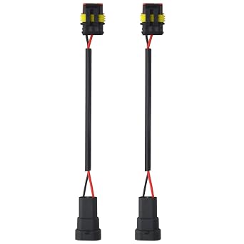 2Pcs D1S D2S D3S D4S to 9005 9006 Wiring Harness Socket Adapter Connector for Headlight Fog Light Conversion Adapter Cable