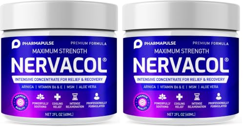 Image of Pharmapulse Neuropathy Cream - Maximum Strength for Feet, Hands, Legs, Toes, Lower Back - Alpha Lipoic Acid, Arnica, Vitamin B6, Aloe Vera, MSM - Effective Soothing (Pack of 2)
