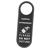 BESPORTBLE Türschild aus Leder Stillraum „Bitte Nicht Stören“ Doppelseitig Türhänger für Mutter Kind Zimmer 240×80×3mm Robust und Vielseitig für Zuhause und Hotel