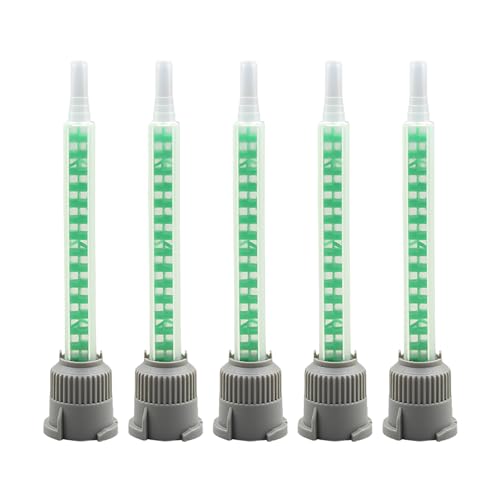 25 Pieces Epoxy Adhesive Mixing Nozzle Tip Static Mixing Nozzle Resin Mixer Adhesive Gun for AB Two-Component Cartridges 50ml/3.6in(1:1/1:2Ratio)