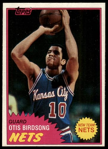 1981 Topps #17 Otis Birdsong New Jersey Nets (Basketball Card) NM Nets Houston