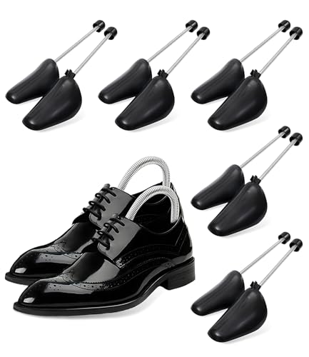 Cexovo Hormas de Plástico 5 Pares Hormas Para Zapatos Hombre Horma Zapatos Ajustable para Zapatillas Zapatos Planos y Mocasines Variables Hasta la Talla 39-47