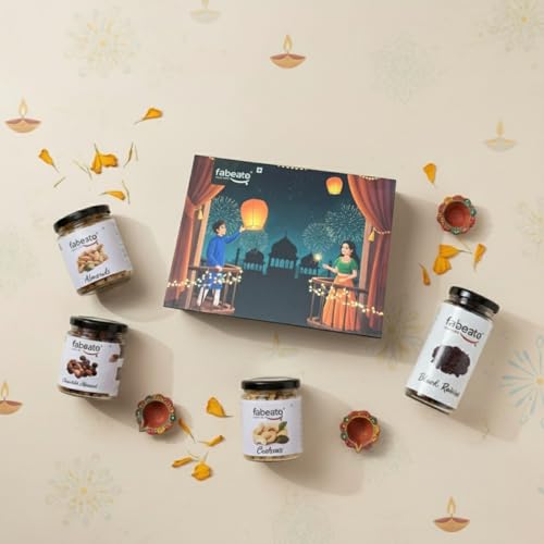 Image of Fabeato Premium Diwali Gift Pack 550g - Mixed of Healthy Dry Fruits, Nuts & Seeds | Perfect Diwali Gift for Loved ones| Gourmet Gift| Corporate Gifts