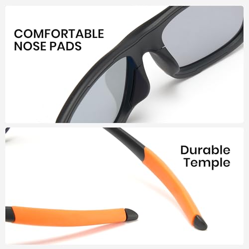 Cyxus 0.1 Seconds Smart Photochromic Polarized Sunglasses Men Women P1176 | UV Protection,Blue Light Blocking,Ideal for Driving Hiking Travel Outdoor Activities — view 6