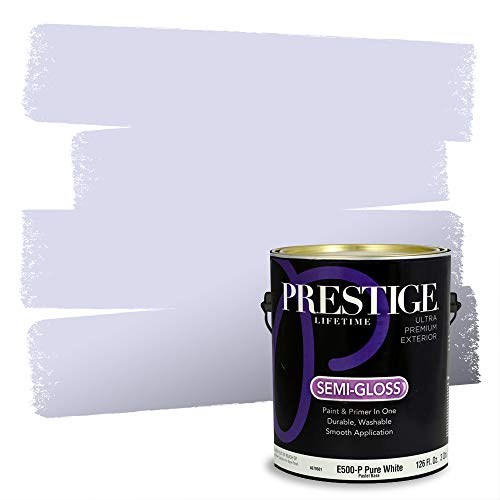 PRESTIGE Paints Exterior Paint and Primer in One, 1-Gallon, Semi-Gloss, Lilac Blossom