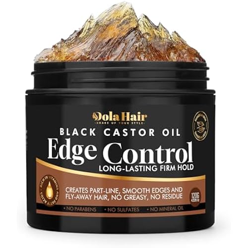 Edge Control Gel for Women Strong Hold Hair Braiding Gel Firm Hold, Hair Styling Wax Natural Edge Lock & Fixer for Women & Men Non-Greasy No Flaking (Edge Control Gel 4.2 Oz)