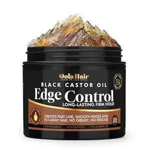 Edge Control Gel for Women Strong Hold Hair Braiding Gel Firm Hold, No Flaking, 4.2 Oz