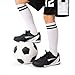 DREAM PAIRS Boys Girls Soccer Cleats Kids Youth Baseball Softball Cleats Outdoor Sneaker for Little/Big Kid/Toddler,Size 10 Toddler,Black/White,KKUMSO2504