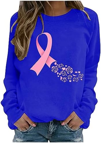 Sweat à Capuche Femme Automne-hiver – Manches Longues, Motif Octobre Rose, Coupe Décontractée, Tissu Doux Et Chaud