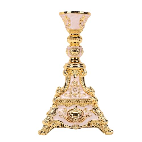 Denash Candelabro de Diseño Vintage Europeo, Candelabro de Metal de Estructura Fuerte, Ideal para Decoración del Hogar, Retro para Mesa de Comedor, Centros de Mesa, Bodas,