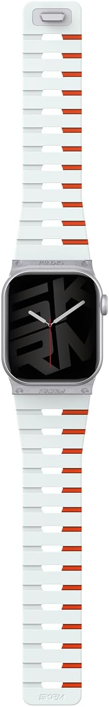 Skinarma Apple Watch 38/40/41mm ve Watch 10 42mm ile Uyumlu Gemini Serisi TPU Magnetik Silikon Kordon