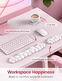 VAYDEER Ergonomiczna podkładka pod nadgarstek – Premium Memory Foam Pad do klawiatury i myszy, łagodzi ból, antypoślizgowa podstawa, miękka i oddychająca tkanina do biura, domu i gier