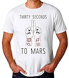  30 Seconds to Mars Design T-Shirt pour Hommes XX-Large