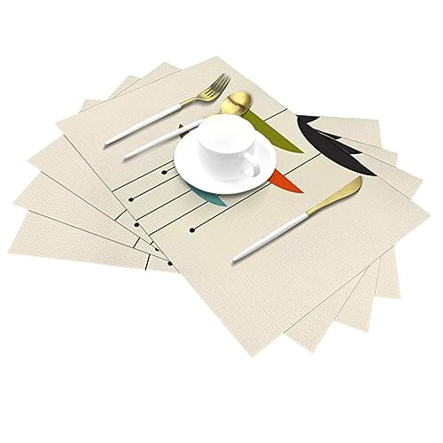 Sets de table en PVC résistant à la chaleur et lavables pour décoration de table - 4