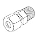 Tompkins Industries MC6051-S16-08 Metric Compression Male Stud Coupling NPT,S16 (24 x 1.5) x 1/2-14, Steel