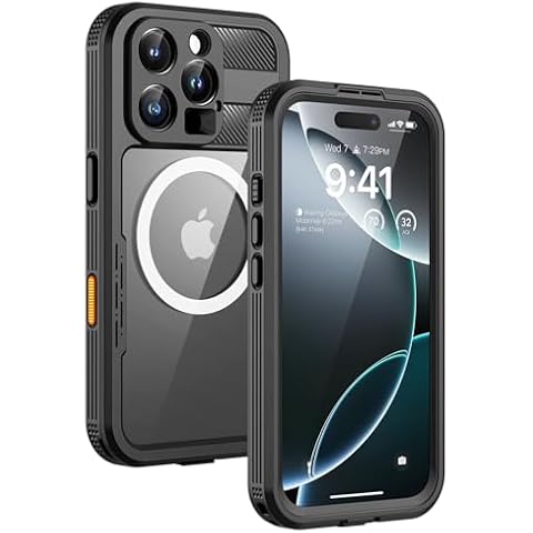 Lanhiem Magnetic Waterproof Case for iPhone 16 Pro Max Cover