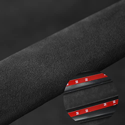 Kehuashina 2Pcs/Set Interior Instrument Panel Cover For Tesla Model 3 Model Y 2017-2022 Accessories Suede Fur Dashboard Decoration (Red) #TOP5