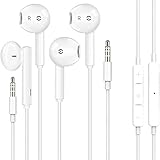 [Apple MFi Certified] 2 Pack-Apple Earbuds/Headphones/Earphones with 3.5mm Wired in-Ear Headphones Wired Earbud with Microphone Compatible with iPhone, iPod, iPad, MP3, Huawei, Samsung - White