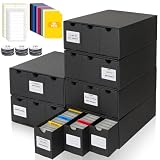 HIMOMO Sammelkarten-Aufbewahrungsbox für 18000+ Trading Card Karten，Karten Organizer mit 60 Trennblätter Trading Card Box für TCG,MTG,PTC mit Etiketten & Klebeband