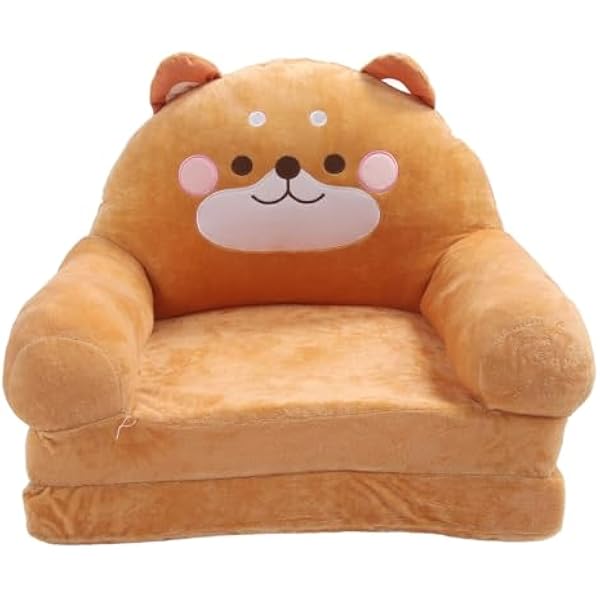 Haofy Krzesło Sofa z Kreskówek Składana Sofa dla Dzieci z Tkaniny i Gąbki Składane Przenośne Krzesło dla Dzieci Potrójnie Składana Konstrukcja Domu Szkoła Przedszkole Czytanie Salon Telewizyjny