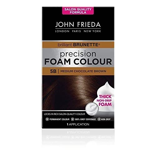 John Frieda John Frieda Precision Foam Colour 5B Medium Chocolate Brown Permanent Hair Dye 130ml – Image 2