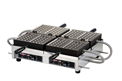 Krampouz Single 4x6 Brussels Waffle Maker, 90° Opening (WECCBCAS ...