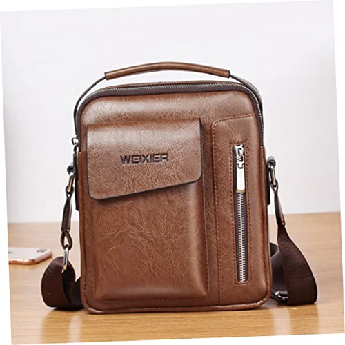 VALICLUD Bolsas De Couro Crossbody Para Homens Bolsa De Couro Bolsa Mensageiro De Couro Para Homens