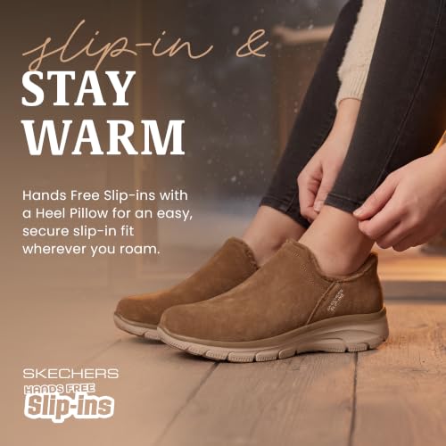 Skechers Women's Easy Going-Modern Hour Suede Hands Free Slip-ins Ankle Boot, Tan, 6.5 by Skechers - Used condition - Image 6