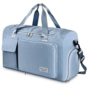 WT Faltbare Reisetasche Sporttasche, 35L Gepäcktasche Große Weekender Damen Urlaubstasche Trainingstasche Handtasche…