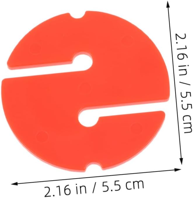 3pcs Orange Round Dive Rope Markers – Underwater Line Directional Guide for Cave and Technical Diving Safety Gear