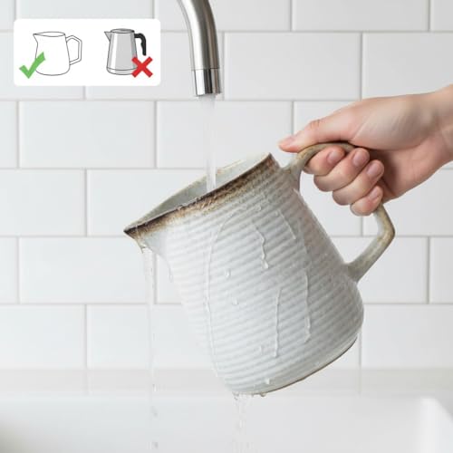 Image of pour over coffee maker - Ceramic Dripper Pot, Heat-Resistant & Easy Clean
