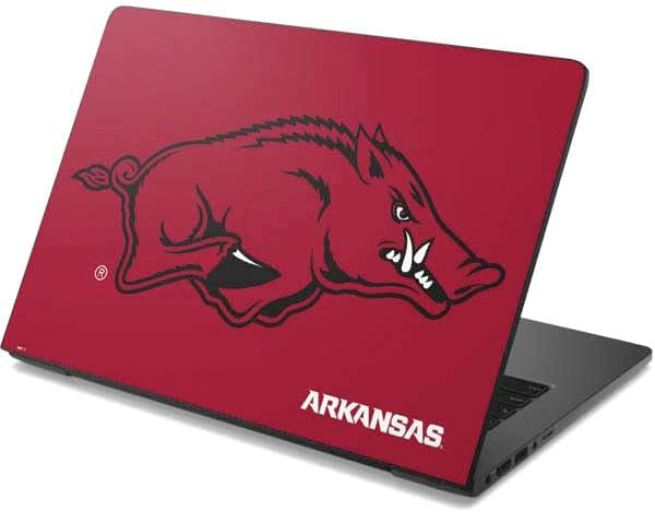 Skinit Decal Laptop Skin Compatible with Chromebook 13 - Officially Licensed University of Arkansas-Fayetteville Razorbacks Red Logo Design